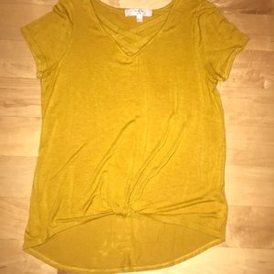 A plain yellow shirt